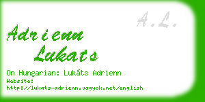 adrienn lukats business card
