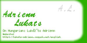 adrienn lukats business card